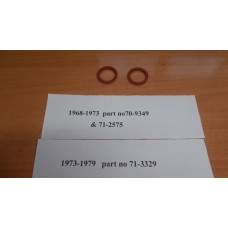 Special Seals for the Adjustable Pushrod Tubes  Triumph T120R TR6R TR6C T140V TR7RV 1968 To 1979 Models, SET